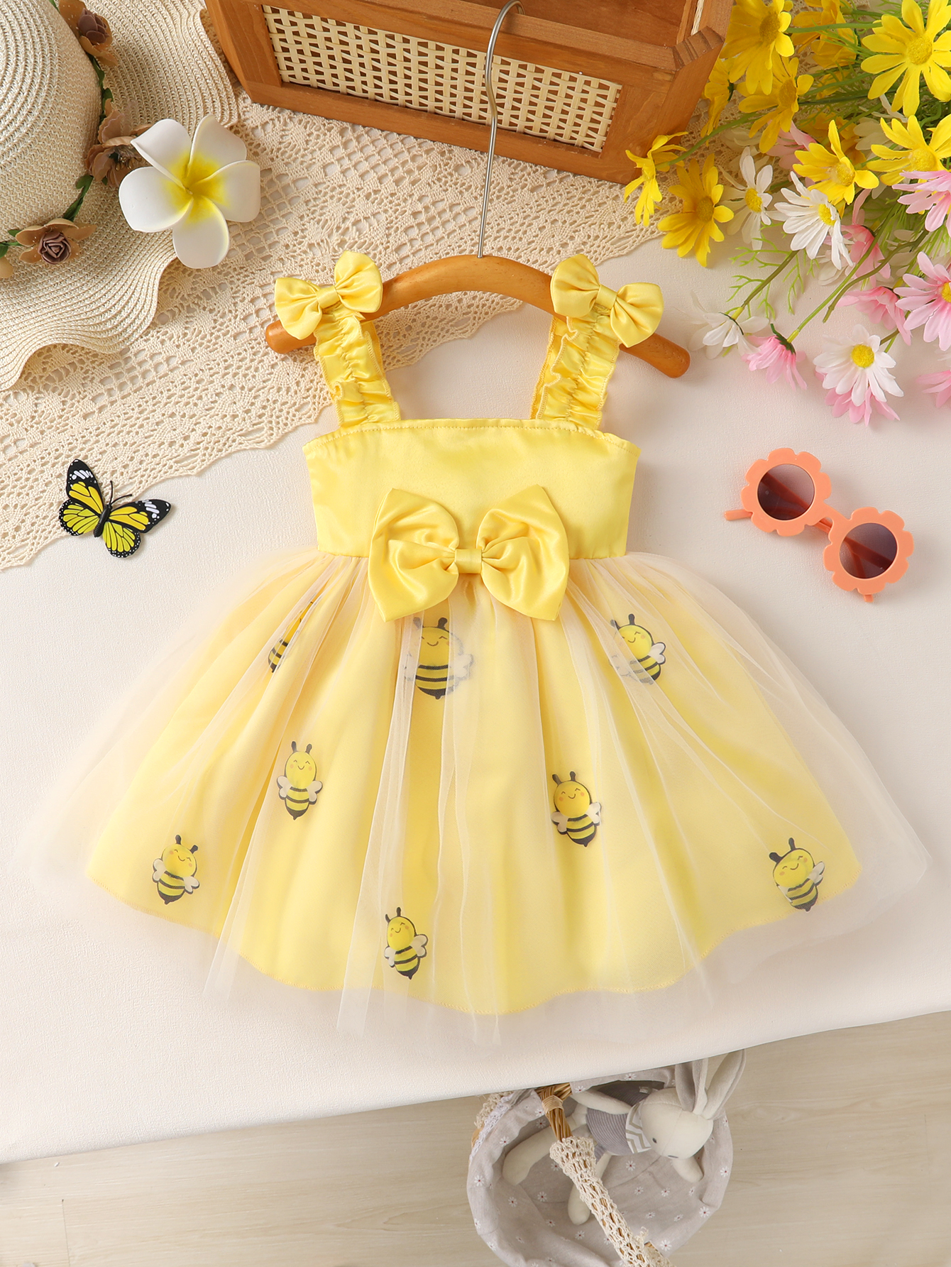 Baby Clothing Yellow - Sweet Baby Girls Summer Yellow Bee
