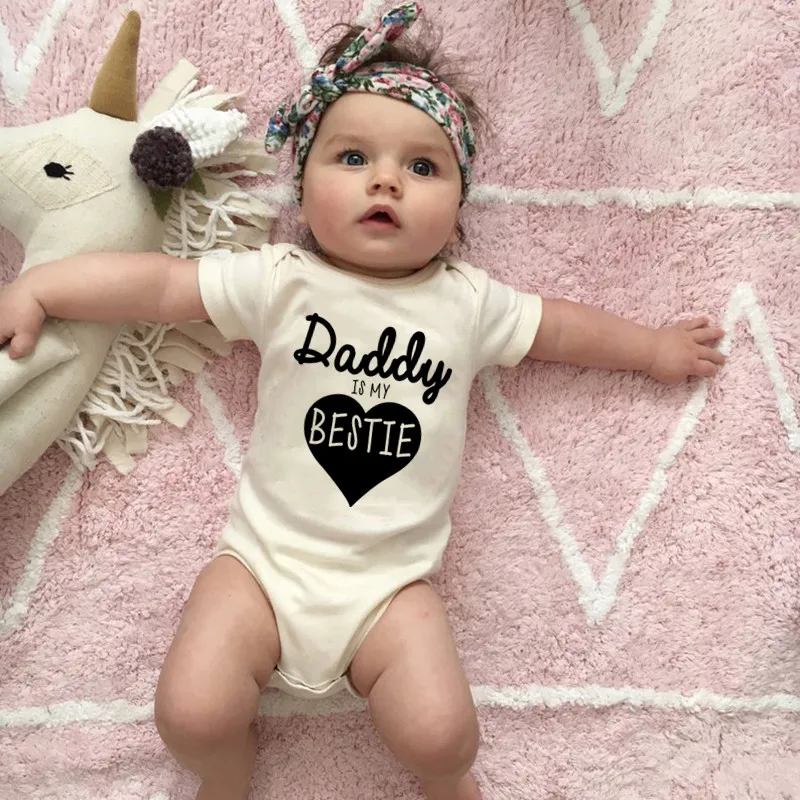Baby Clothing Brands - Daddy Is My Bestie Cute Baby