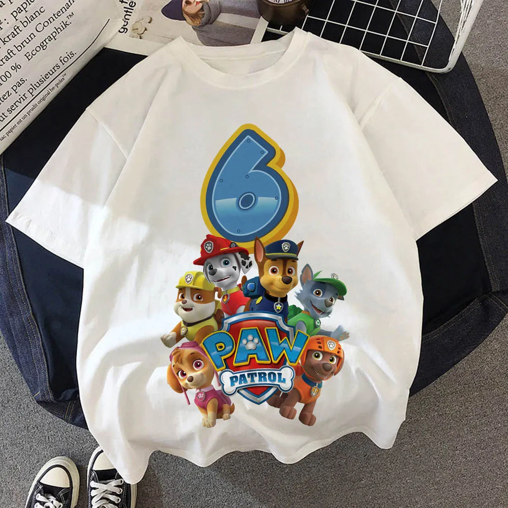Baby Clothing Patterns - Paw Patrol Birthday Number Tee Shirt
