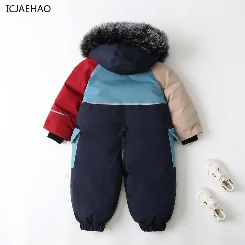 Baby Clothing Winter - 2025 Children Jumpsuits Thick Warm for