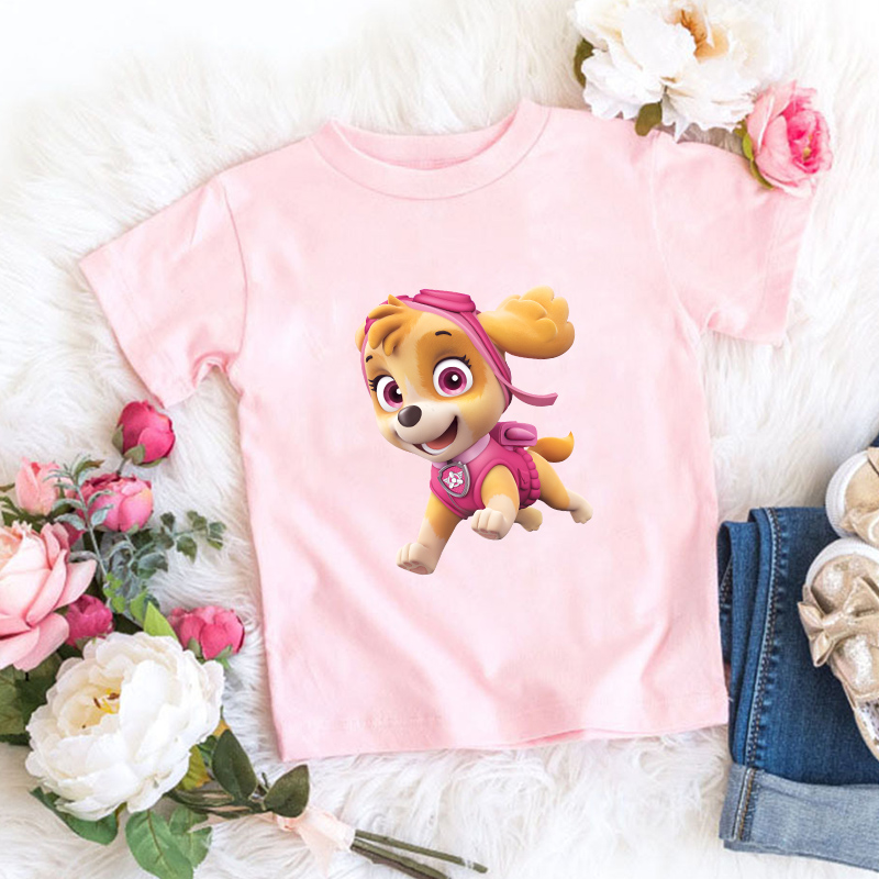 Paw Patrols Girl T Shirt Pink  - Baby Clothing Patterns incelemesi ve fiyatı