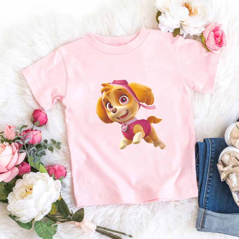 Paw Patrols Girl T Shirt Pink  - Baby Clothing Patterns incelemesi ve fiyatı