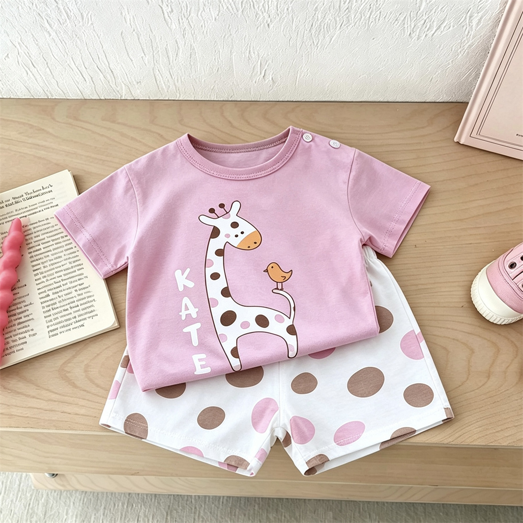 Cute Tshirt+Shorts 2pcs Toddle - Baby Clothing Designer incelemesi ve fiyatı