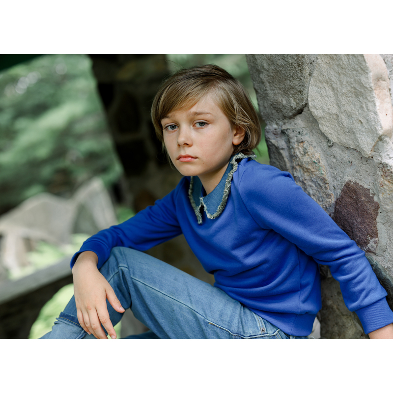 Ali Plus Aw25 Denim Collar Swe - Baby Clothing Winter incelemesi ve fiyatı