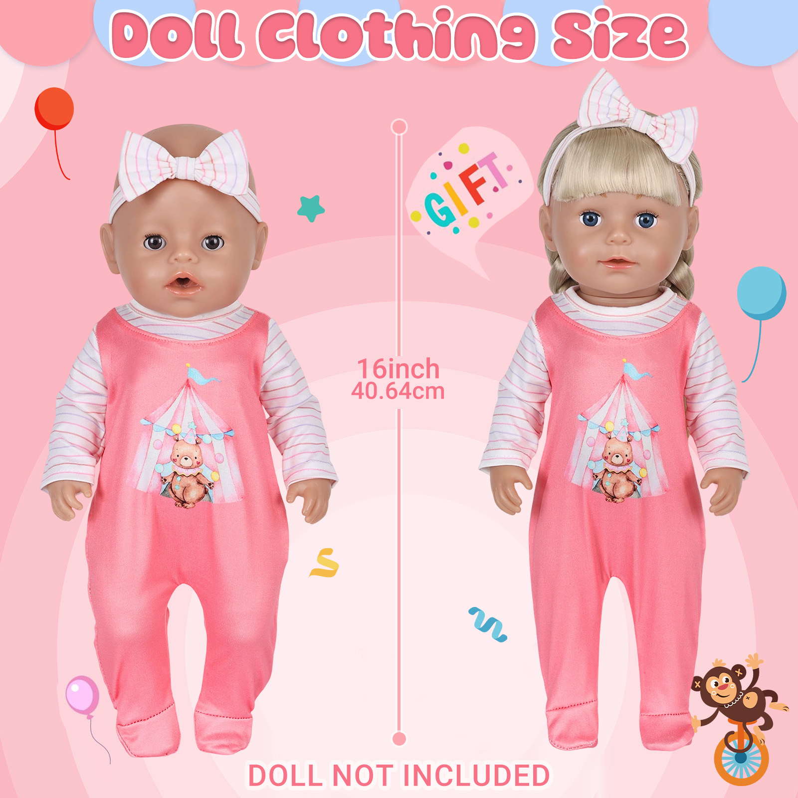 Doll Clothes for 16-18inch 40- - Baby Clothing Patterns incelemesi ve fiyatı