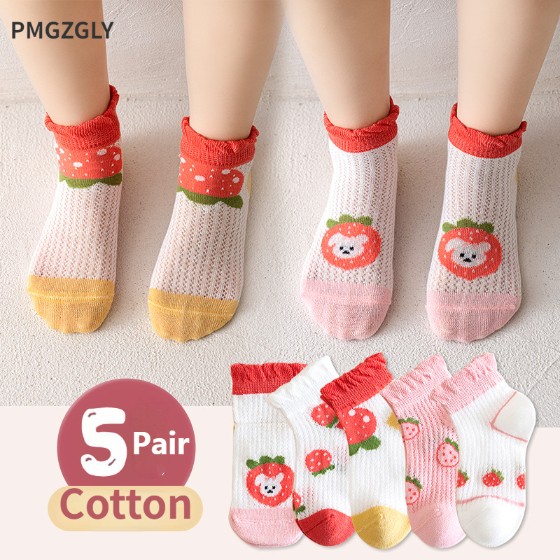 Kids Socks 5 Pairs/Lot Spring  - Baby Clothing Patterns incelemesi ve fiyatı