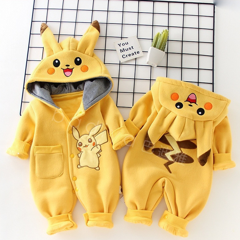 New Cute Cartoon Pokemon Pikac - Baby Clothing Winter incelemesi ve fiyatı