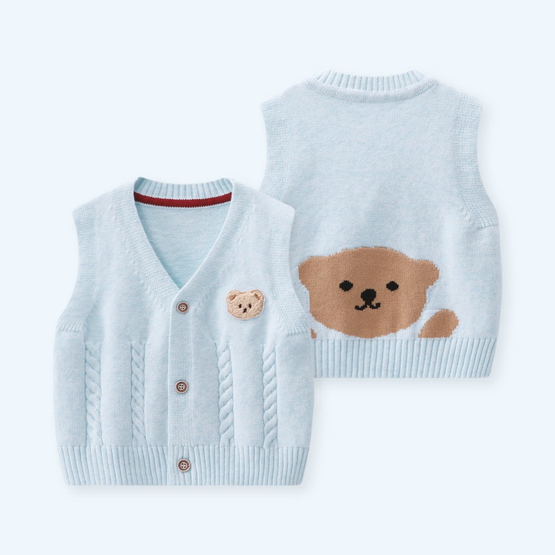 Baby Bear Vest Spring Outerwea - Knit Cardigan Infant incelemesi ve fiyatı