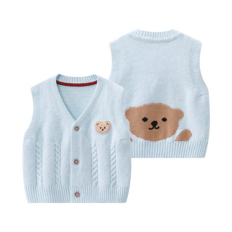 Baby Bear Vest Spring Outerwea - Knit Cardigan Infant incelemesi ve fiyatı