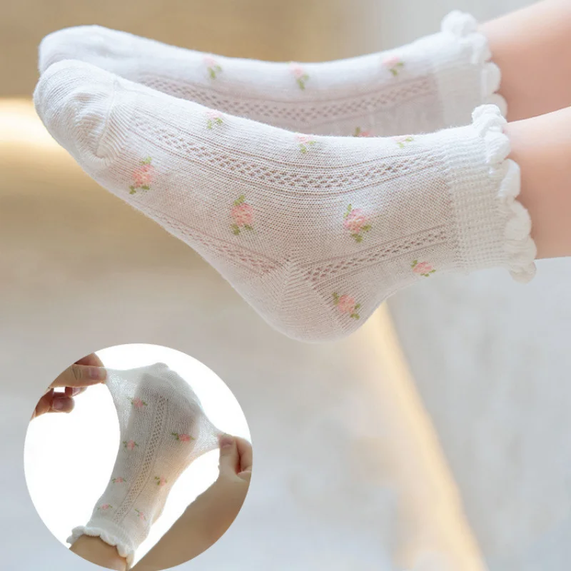 Kids Socks 5 Pairs/Lot Spring  - Baby Clothing Patterns incelemesi ve fiyatı