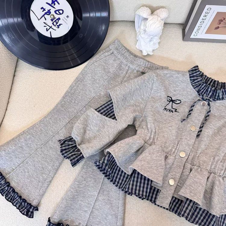 Girls' Spring Autumn Set New S - Knit Cardigan Infant incelemesi ve fiyatı