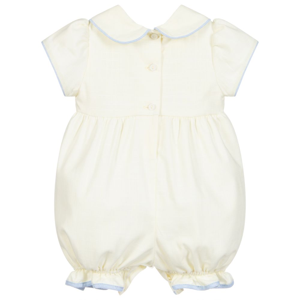 Baby Smocked Yellow Rompers in - Baby Clothing Made In Usa incelemesi ve fiyatı