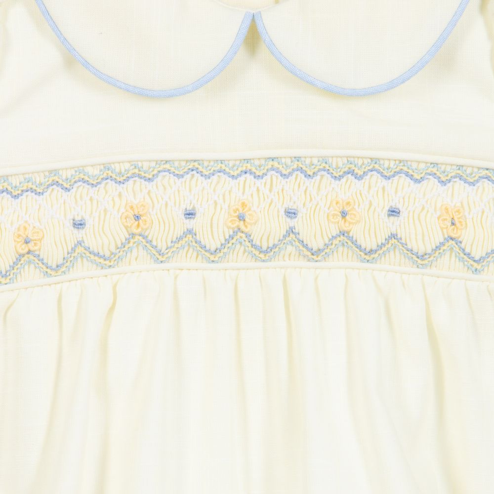 Baby Smocked Yellow Rompers in - Baby Clothing Made In Usa incelemesi ve fiyatı