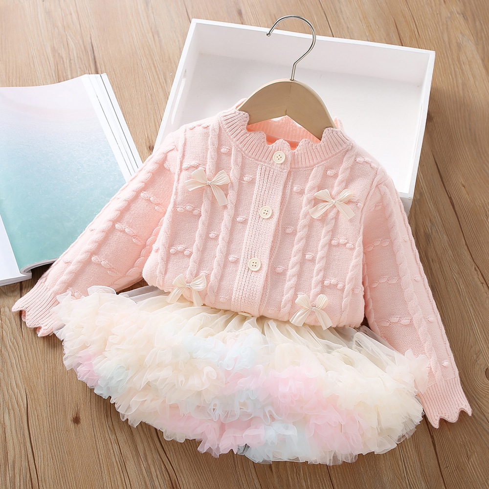 0-6-year-old baby girl clothes - Knit Cardigan Infant incelemesi ve fiyatı