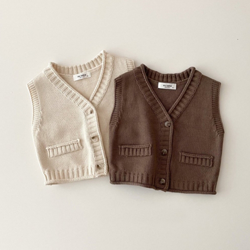 2025 Autumn New Baby Sleeveles - Knit Cardigan Infant incelemesi ve fiyatı