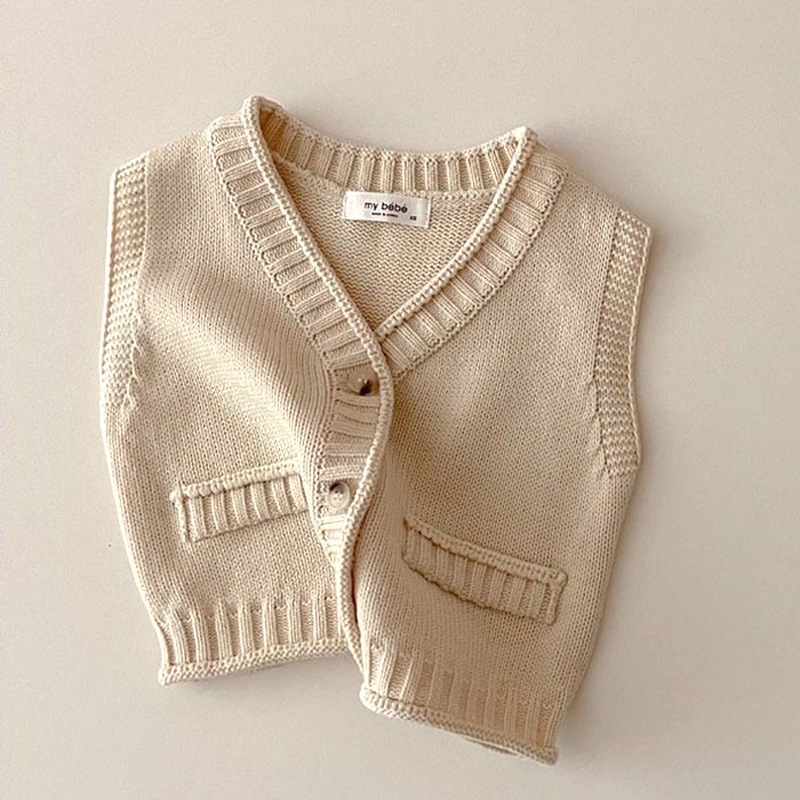 2025 Autumn New Baby Sleeveles - Knit Cardigan Infant incelemesi ve fiyatı