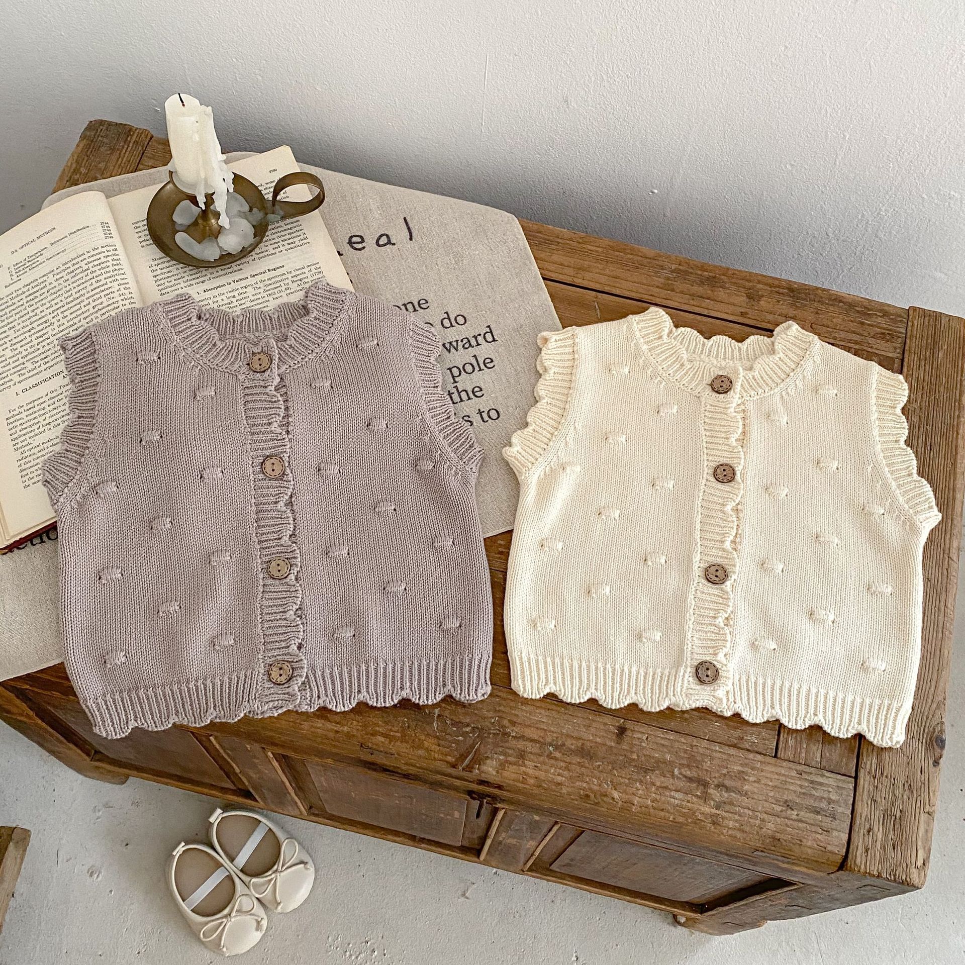 Boys and Girls Baby Pom Pom Ca - Knit Cardigan Infant incelemesi ve fiyatı