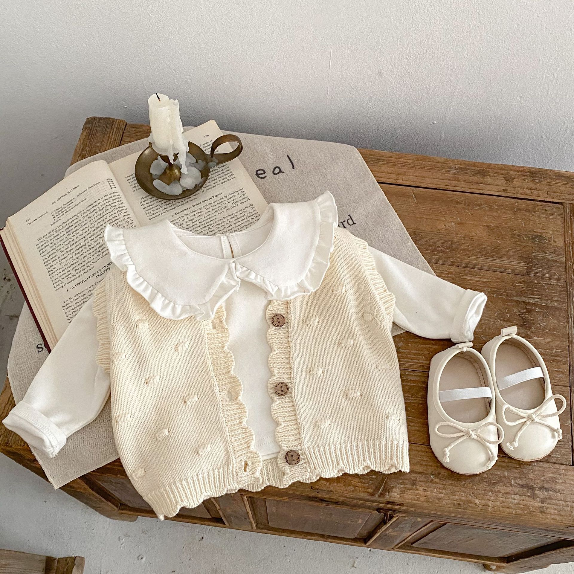 Boys and Girls Baby Pom Pom Ca - Knit Cardigan Infant incelemesi ve fiyatı